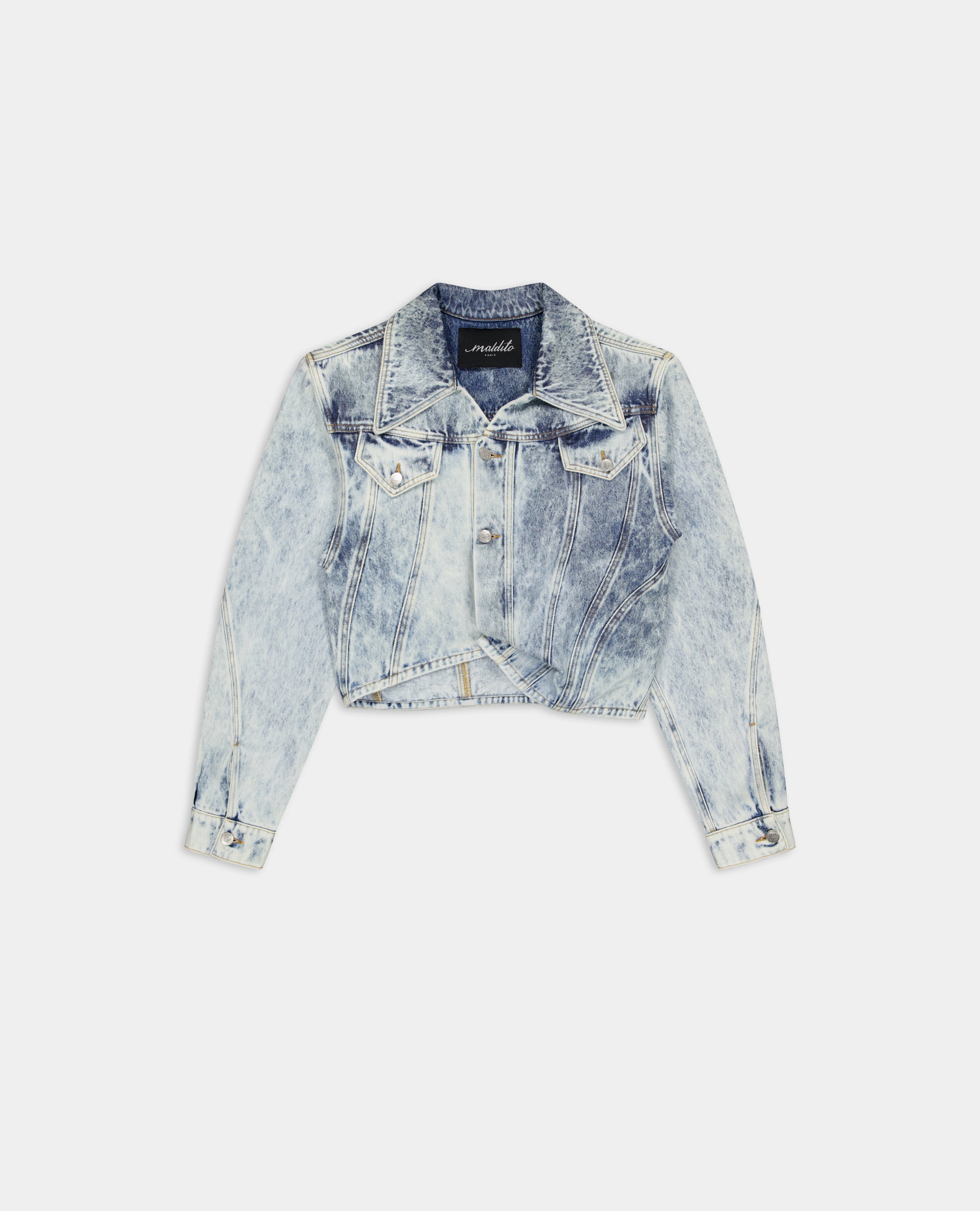 Assymetric Denim Jacket