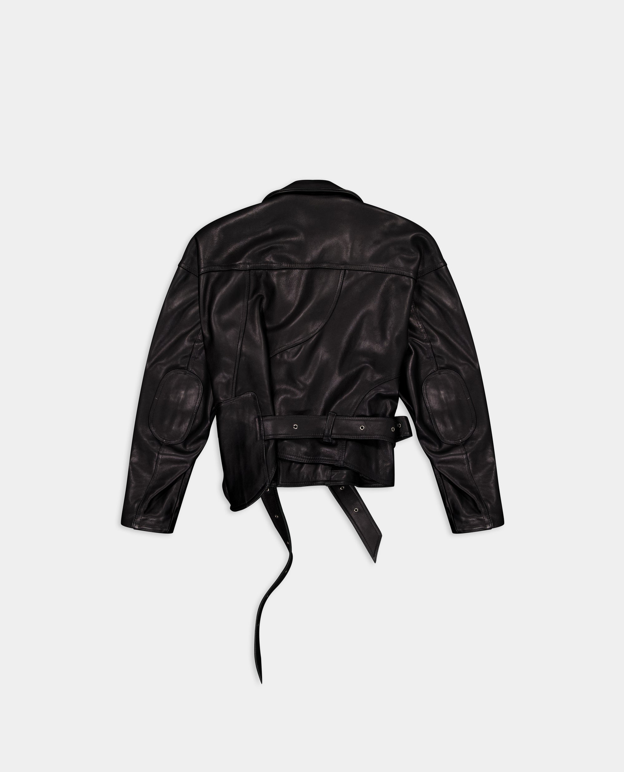 Symmetric Perfecto Jacket with Big Bow Belt